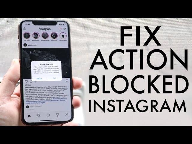 FIX Action Blocked On Instagram! (Remove Action Block) (2020)