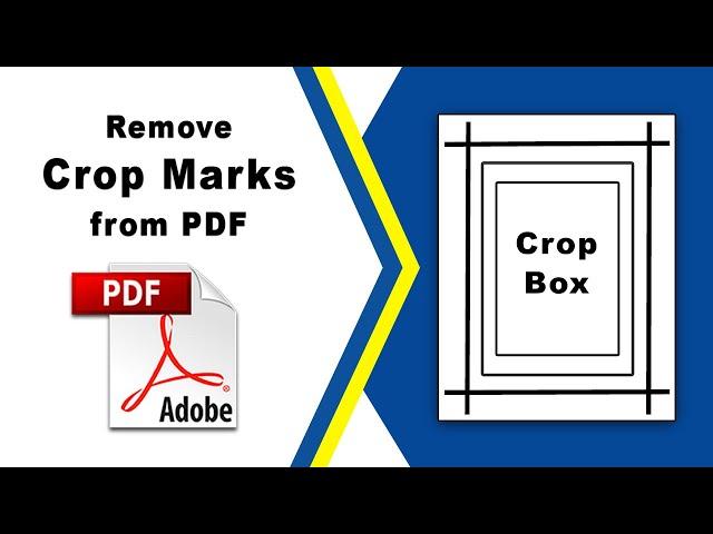 How to remove crop marks from a pdf using Adobe Acrobat Pro DC