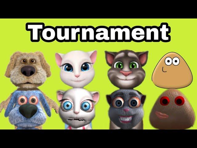 Talking Pets Tournament | Talking Tom Juan Angela Maria Talking Ben Pablo Peu Pou