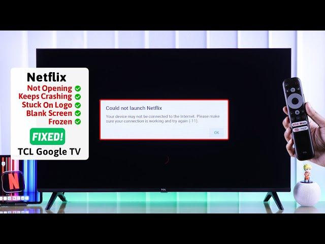 TCL Google TV: How To Fix Netflix Not Working!