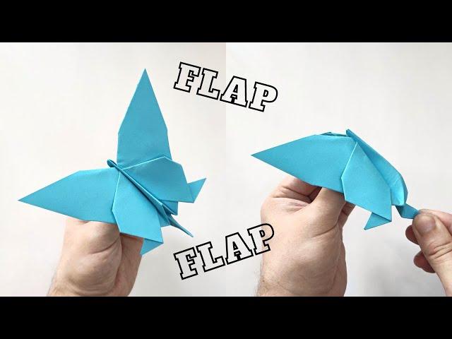 Origami FLAPPING BUTTERFLY | How to make a paper butterfly