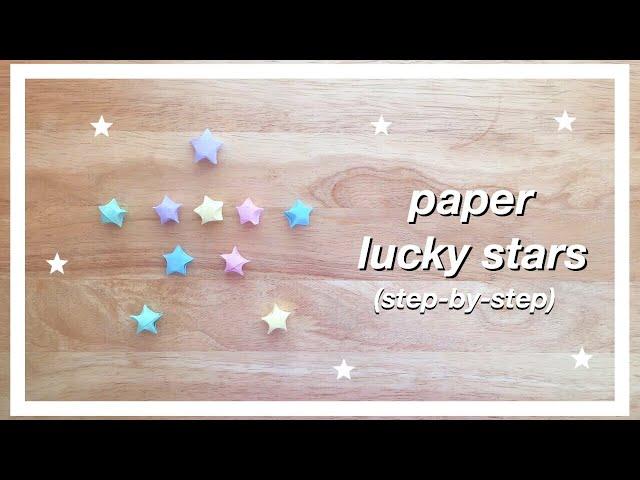 easiest PAPER STARS tutorial