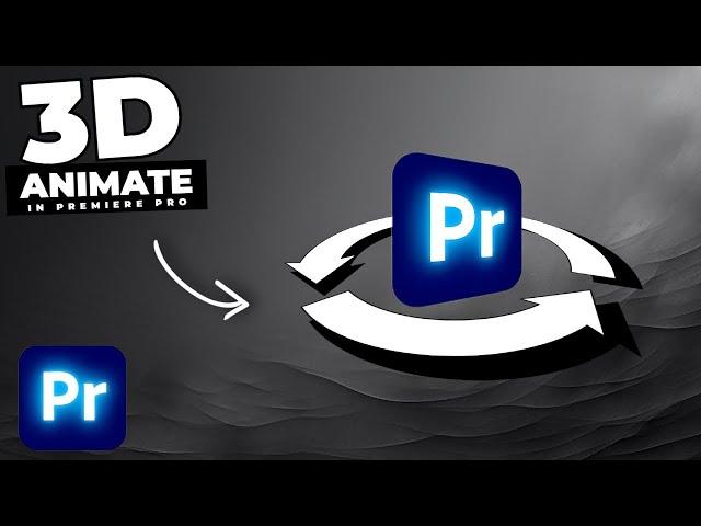 How To CREATE A 3D Spinning Logo In Premiere Pro