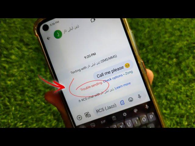 Message Trouble Sending Error Solution | Message Not Sent Tap To Try Again