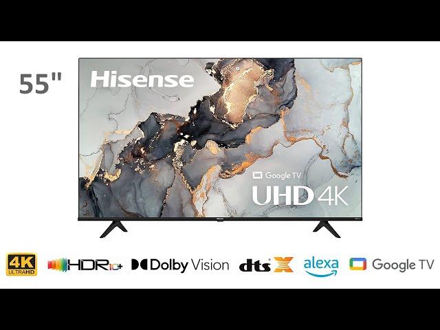 Hisense A6 Series 55 Inch 4K UHD Smart Google TV