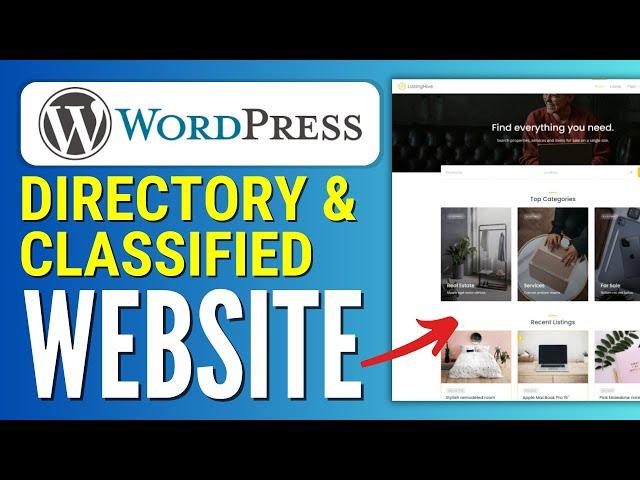 How to Make a Listing Directory and Classified Website Using WordPress | Step-By-Step 2024