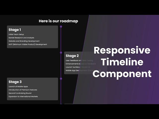Build a Responsive timeline Component in React