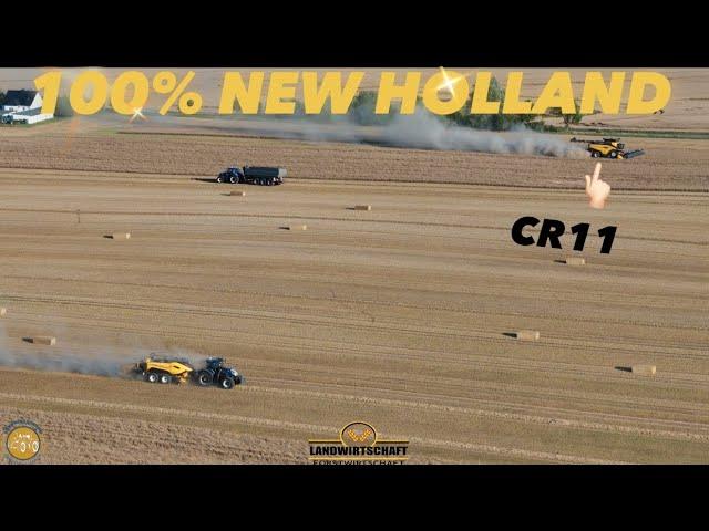 100% NEW HOLLAND! Hektar Jagd mit dem CR11 / 15m Schneidwerk & 20T Liter Korntank XXL Getreideernte