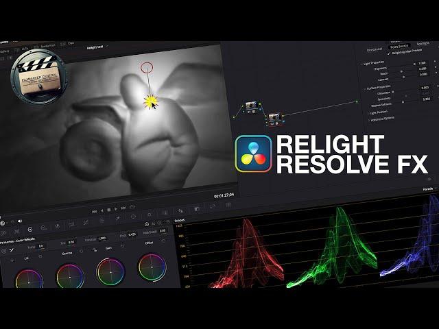 Davinci Resolve 18.5 Relight Effect