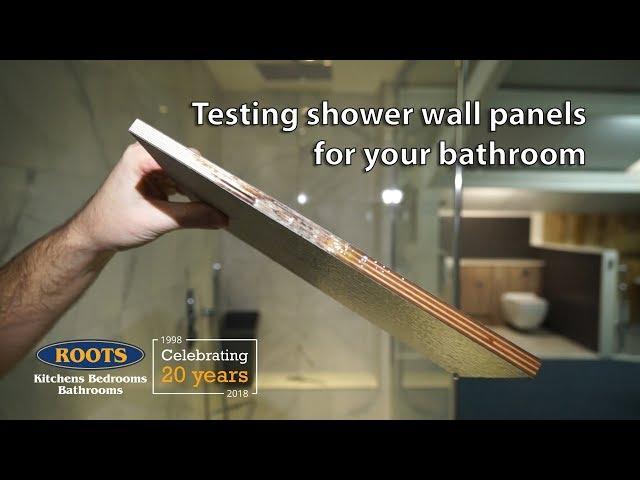 Testing shower wall panels for your bathroom