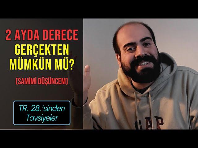 2 Ayda Derece Yapılabilir mi? (Samimi Düşüncem) #yks #tyt