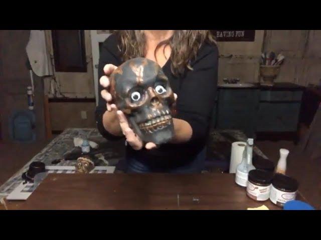 Halloween DIY Decor | Dollar Tree Skull Project