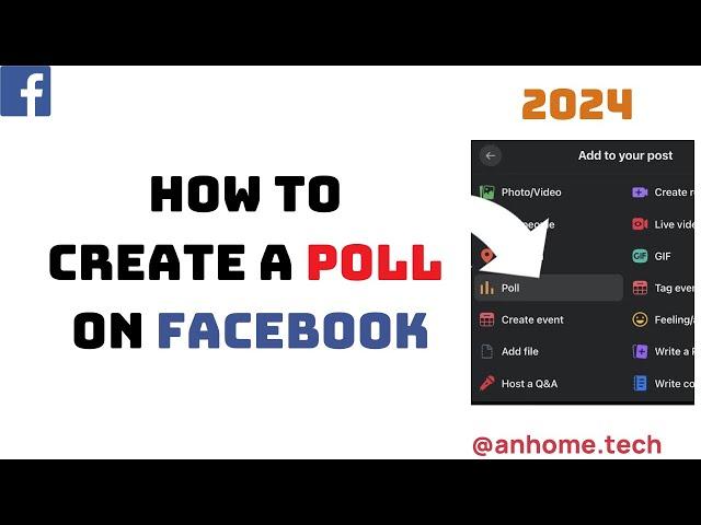 How to Create a Poll on Facebook