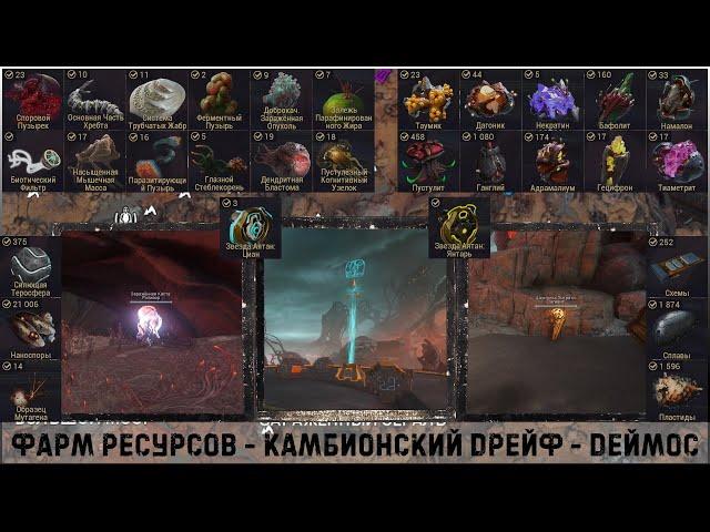 Краткая версия - Фарм ресурсов - Камбионский Дрейф - Деймос │#WarFrame #KARPALMAN