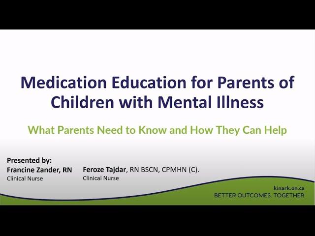 Family Education Session: Medication Education