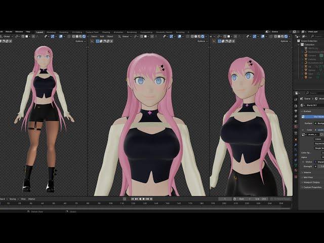 Blender - Making Anime Character Modeling - 3D Tutorial