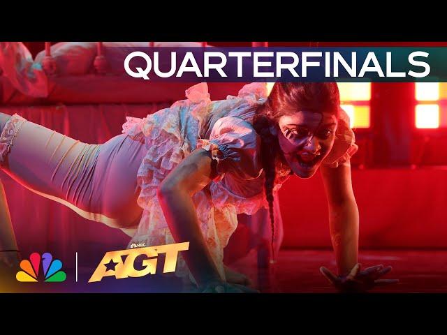 Kid Contortionist Arshiya Brings Her SCARIEST Act YET! | Quarterfinals | AGT 2024