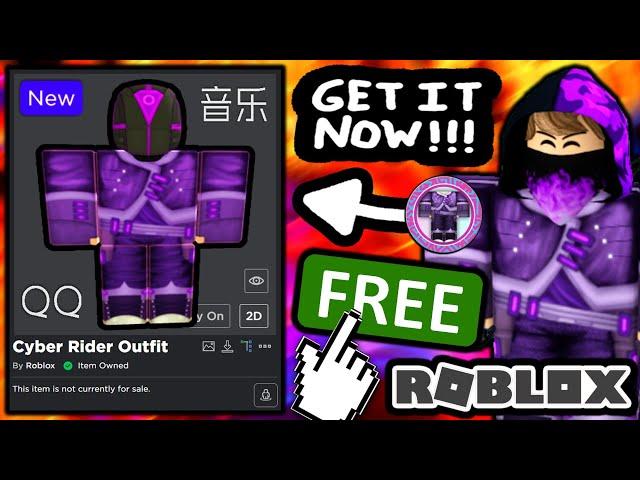 FREE ACCESSORIES! HOW TO GET Cyber Rider Shirt & Pants OUTFIT! (ROBLOX Luobu Launch Party QQ EVENT)