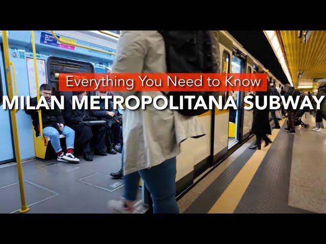 Milan METRO Subway EVERYTHING YOU MUST KNOW