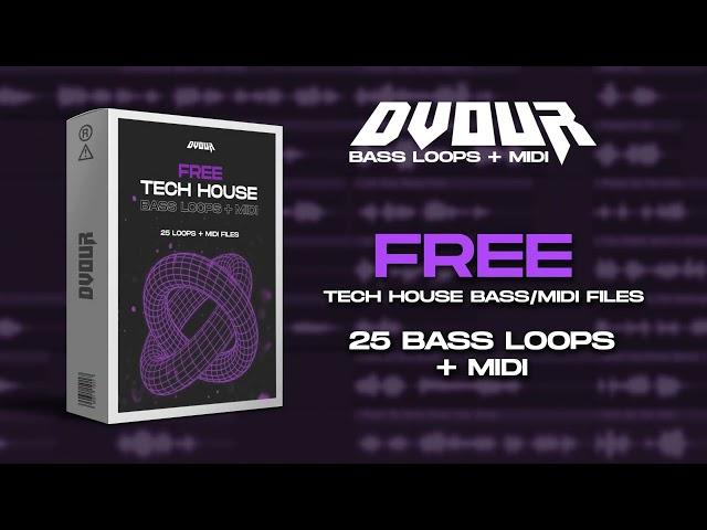 DVOUR Bass Loops + MIDI [FREE Tech House Sample Pack]