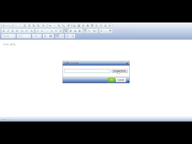 Insert HTML From File Plugin for CKEditor