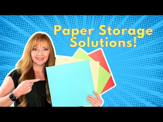 Scrapbook Paper Organizing Solutions