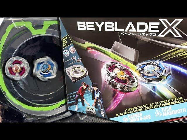 HASBRO'S NEW X STADIUM! | Xtreme Battle Set Unboxing (Dagger Dran + Tusk Mammoth Beys) | Beyblade X