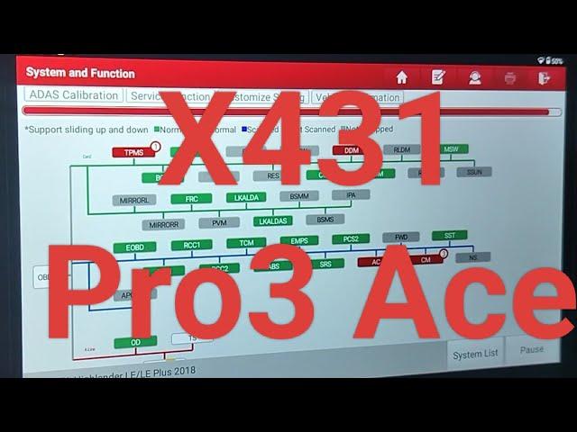 X431 Pro3 Ace Elite update