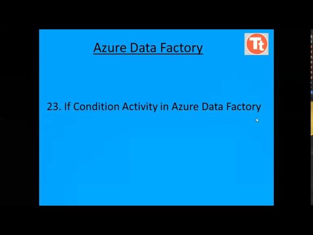 23. If Condition Activity in Azure Data Factory | Azure Data Factory Tutorial | TechTake