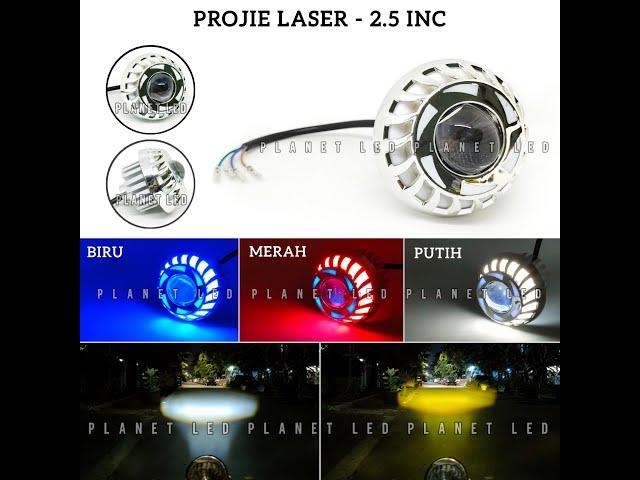 Lampu LED Projie Laser Mini 2.5inc Jauh Dekat | Proji Kipas Tipe Laser | PlanetLED