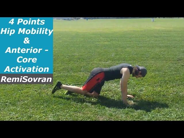 4 Points Hip Mobility and Anterior-Core Activation