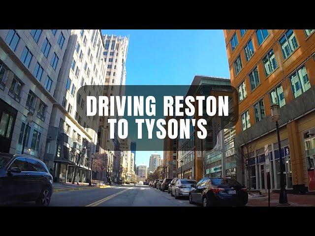 Driving from Reston, Virginia to Tyson's Corner | Drive With Me Northern Virginia (No Sound)