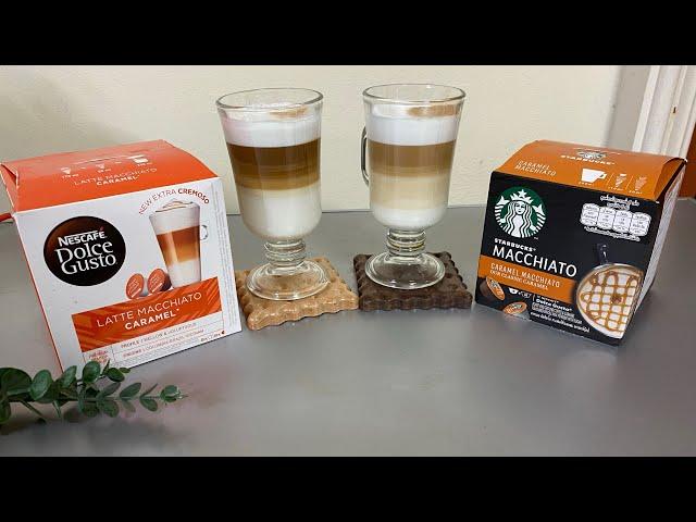 Starbucks Caramel Macchiato VS Latte Macchiato Caramel  | Dolce Gusto