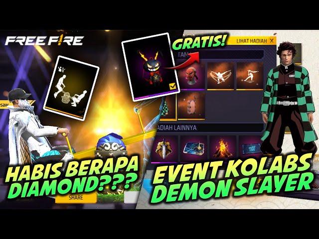 EVENT DEMON SLAYER X FREE FIRE RILIS!!! JALAN-JALAN KE SERVER LUAR ADA EVENT BAGUS PART 2