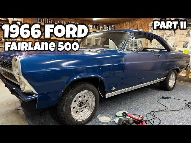 Trailer Park Find 1966 Ford Fairlane 500. The Work Continues!