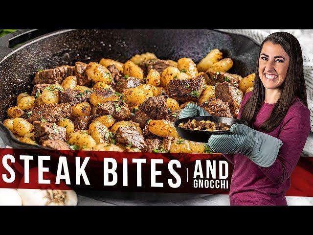 Steak Bites and Gnocchi