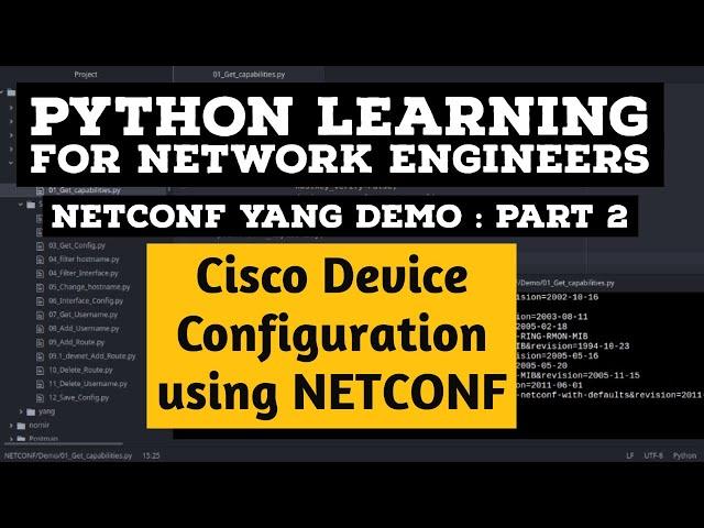 NETCONF Python Example | Part 2 | Cisco YANG Model Tutorial: NCCLIENT PYANG