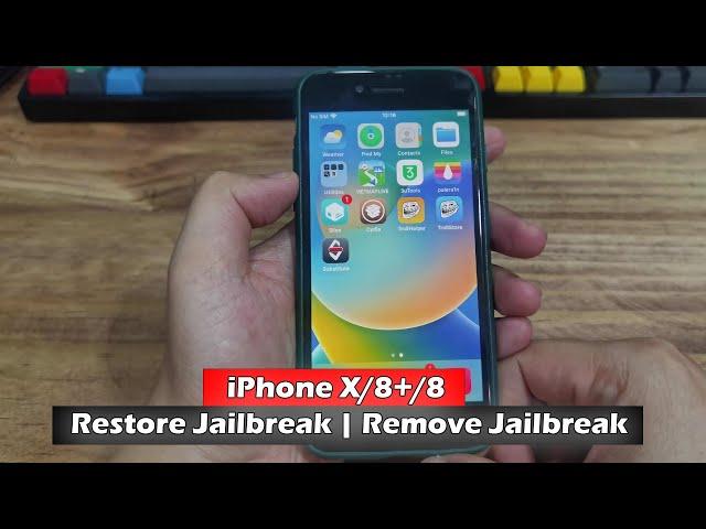 Palera1n |  Restore Jailbreak After Every Phone Reboot - Remove Jailbreak iPhone X/8+/8