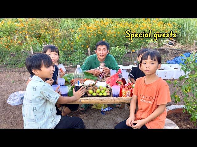 BiBi and Dad welcomed special guests - Cowherd children