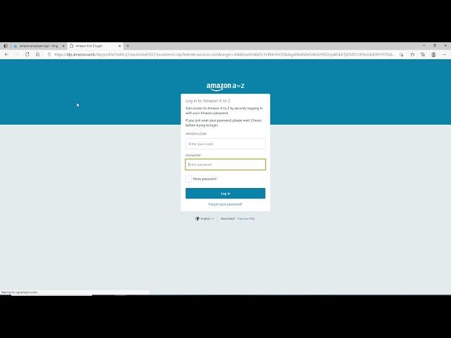 How to Login Amazon Employee Account? Amazon A-Z Employee Login, amazon.com Login