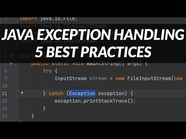 Java Exception Handling - 5 Best Practices That You Should Know!