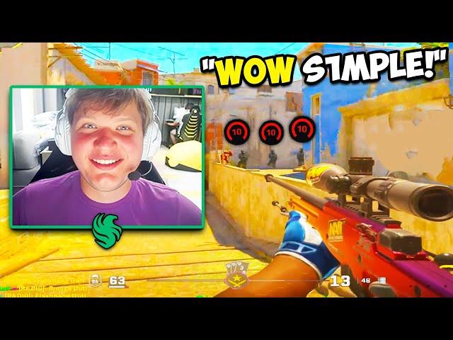 S1MPLE IMPRESSED PROS IN FACEIT WITH INSANE AIM! CS2 Twitch Clips