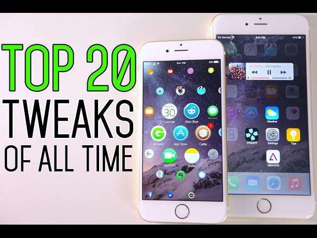 Top 20 iOS 8 Cydia Tweaks Of All Time - 8.1.2 & 8.1.1 TaiG Jailbreak Compatible