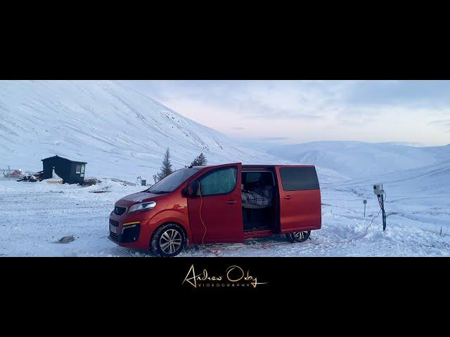 Scotland Weekend Photography Road Trip - December 2022 - Camper in winter at Glencoe and Glenshee