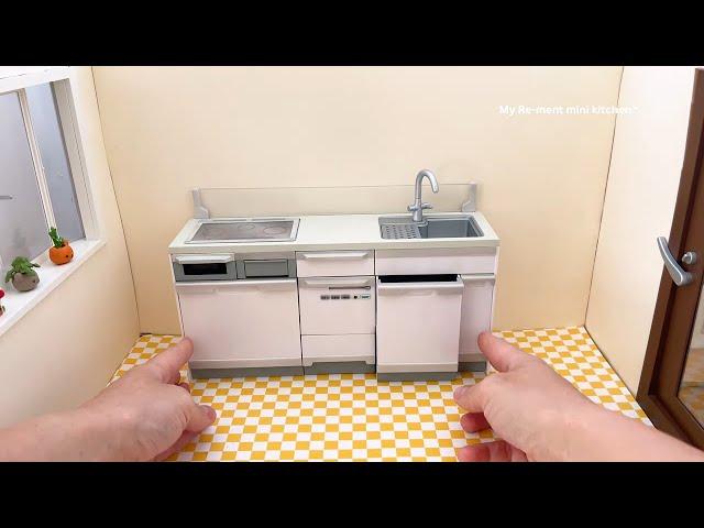 Mini kitchen set installation  ASMR 