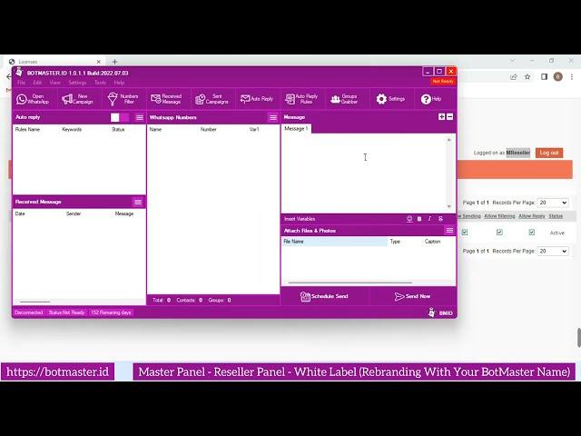 HOW TO CREATE A BOTMASTER RESELLER PANEL ACCOUNT FOR CLIENTS | BOT MASTER BEST WHATSAPP BOT SENDER