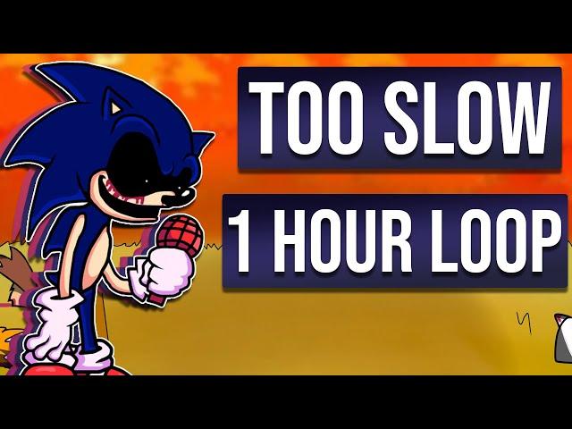Friday Night Funkin' VS. Sonic.exe - Too slow | BOTPLAY | 1 hour loop