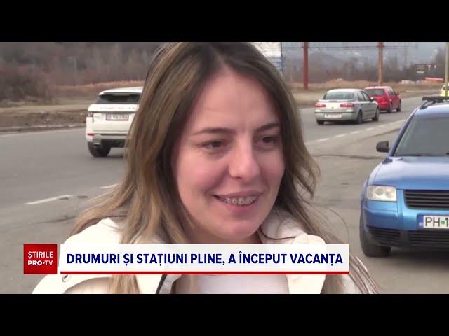 Mulți români așteaptă sărbătorile la munte, după ce au trecut prin aglomerația de pe DN1