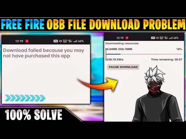 Free fire obb file you have purchased this app solve | fix free fire ob40 obb file download problem