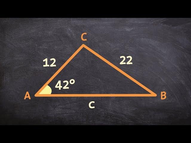 How to use law of sines for SSA with one solution